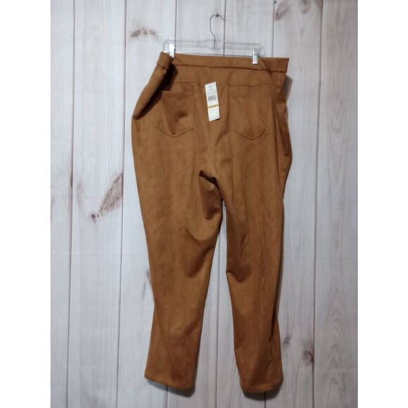 Ruby Rd Pants Ladies 3x‎ Gold Velour Jeggings - Picture 2 of 6